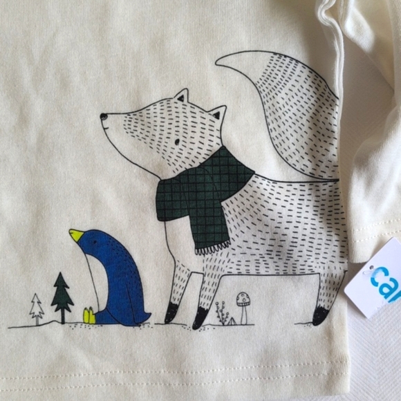 NEW carter's comfy cotton matching outfit set long sleeve & joggers 9 months boy - Picture 4 of 10